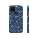 "Plumeria" Phone Case - Blue and White