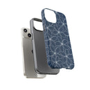 "Plumeria" Phone Case - Blue and White