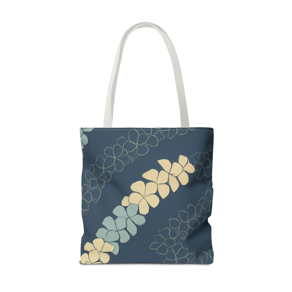 Kahakai Puakenikeni Tote Bag - Ocean Tones