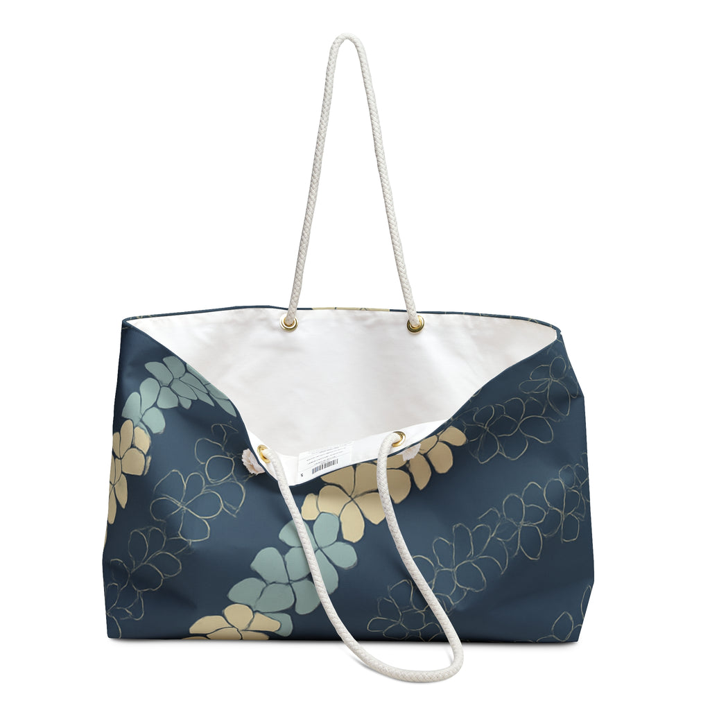 Kahakai Puakenikeni Beach Bag- Ocean Tones