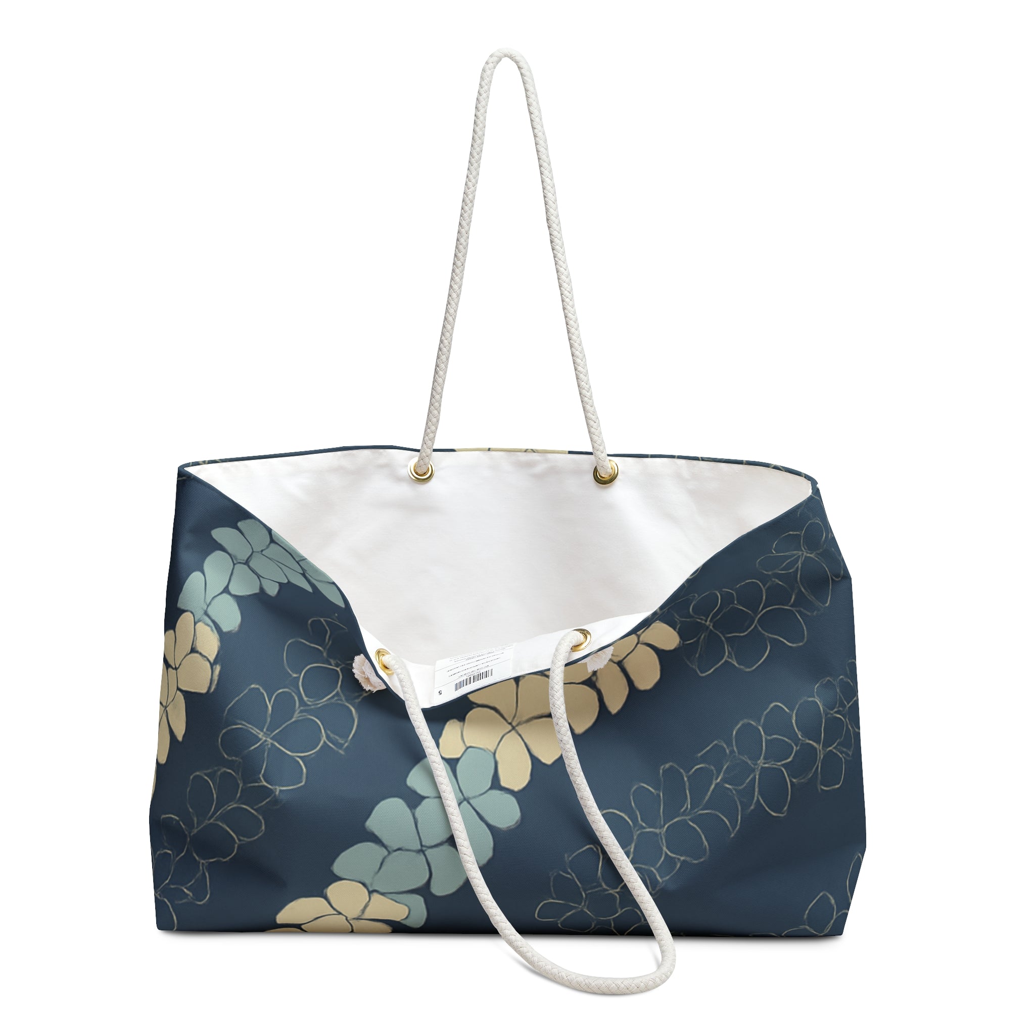 Kahakai Puakenikeni Beach Bag- Ocean Tones