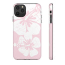 "The Classic Hibiscus"  Phone Case - Distressed Pink