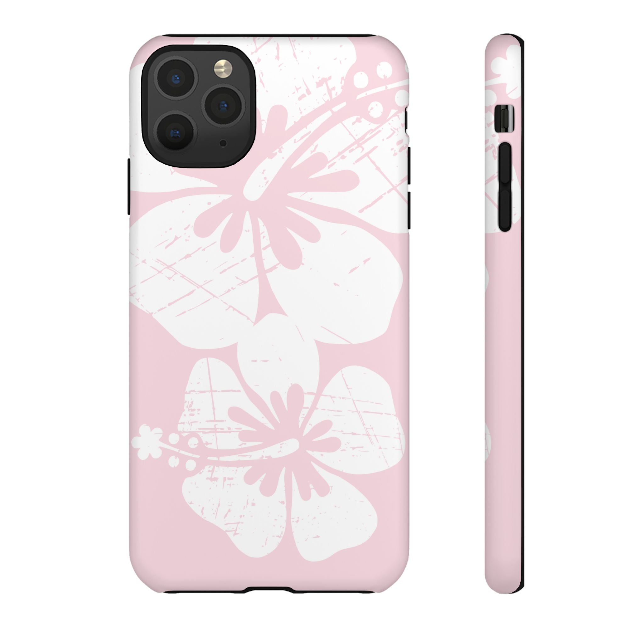 "The Classic Hibiscus"  Phone Case - Distressed Pink