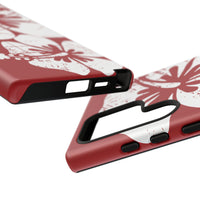 "The Classic Hibiscus" Phone Case -  Destressed Red
