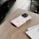 "The Classic Hibiscus"  Phone Case - Distressed Pink