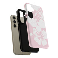 "The Classic Hibiscus"  Phone Case - Distressed Pink