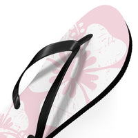 "The Classic Hibiscus" Flip Flop - Distressed Pink
