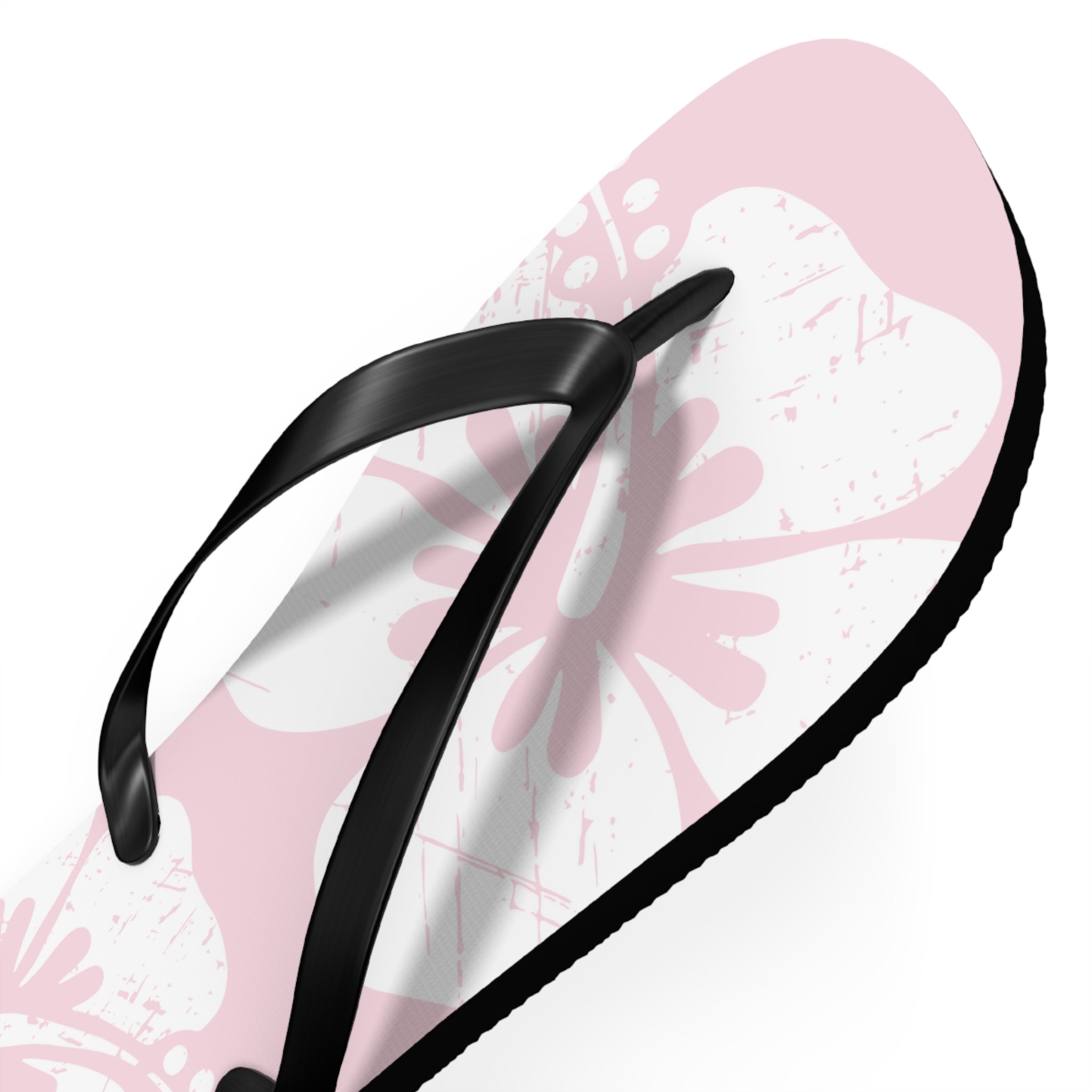"The Classic Hibiscus" Flip Flop - Distressed Pink