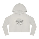 "Shaka Power" Cropped Hoodie Sweatshirt
