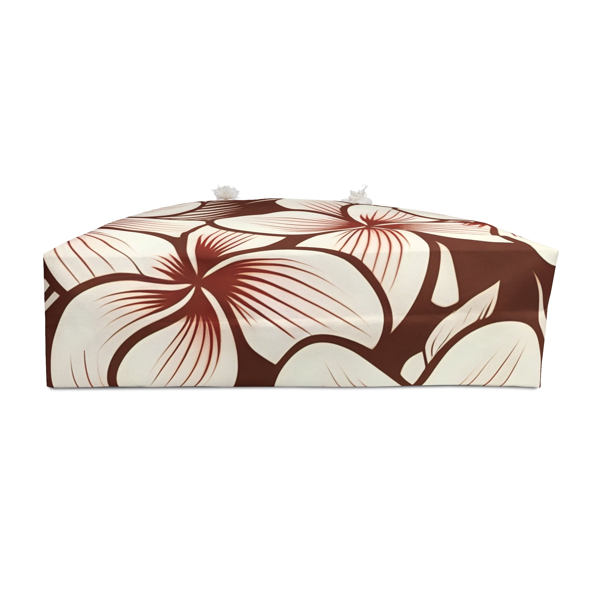 Kahakai "The Plumeria"  Beach Bag - Mono Red