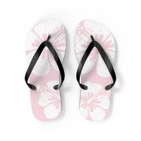 "The Classic Hibiscus" Flip Flop - Distressed Pink