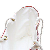 "The Classic Hibiscus" Beach Bag - Distressed Red