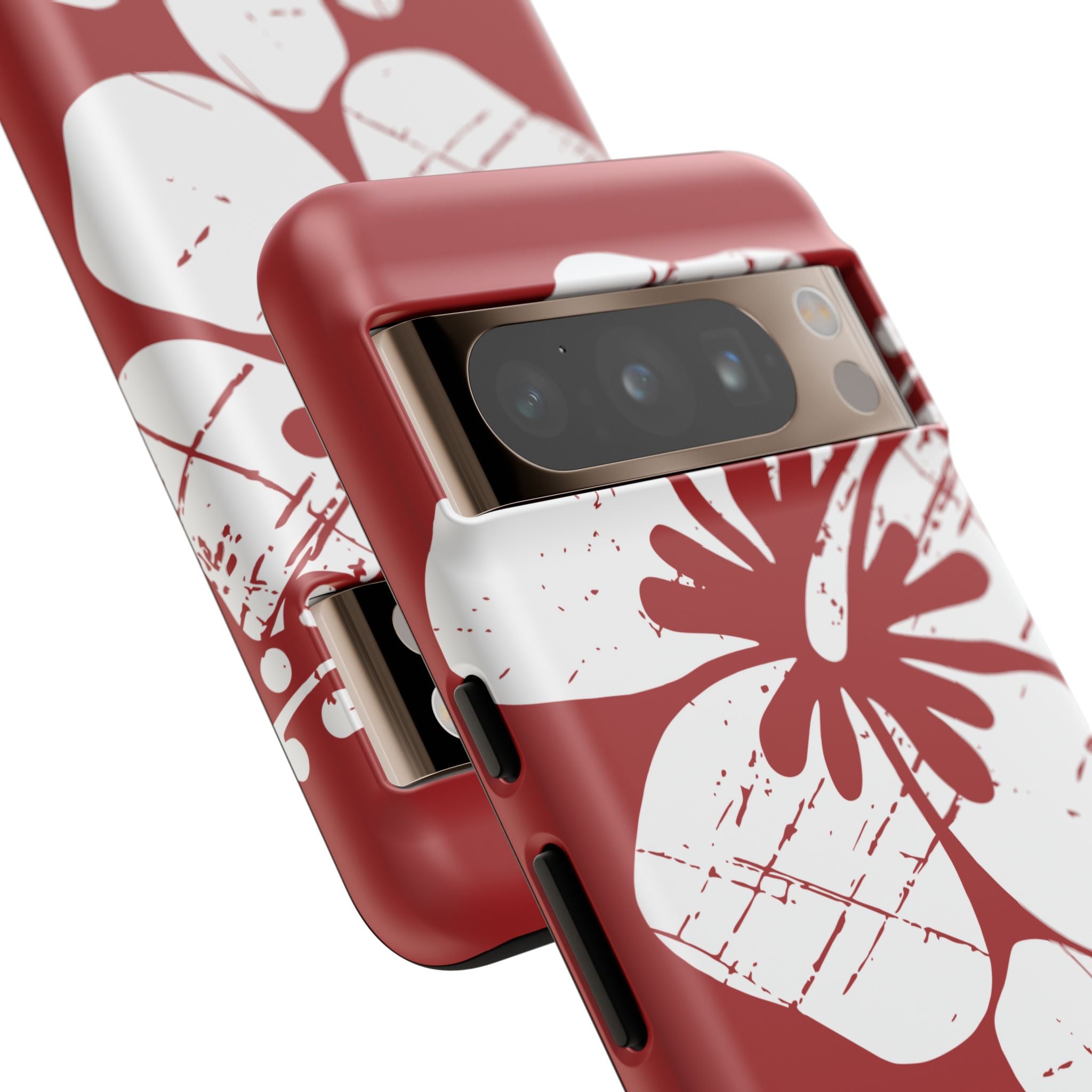 "The Classic Hibiscus" Phone Case -  Destressed Red