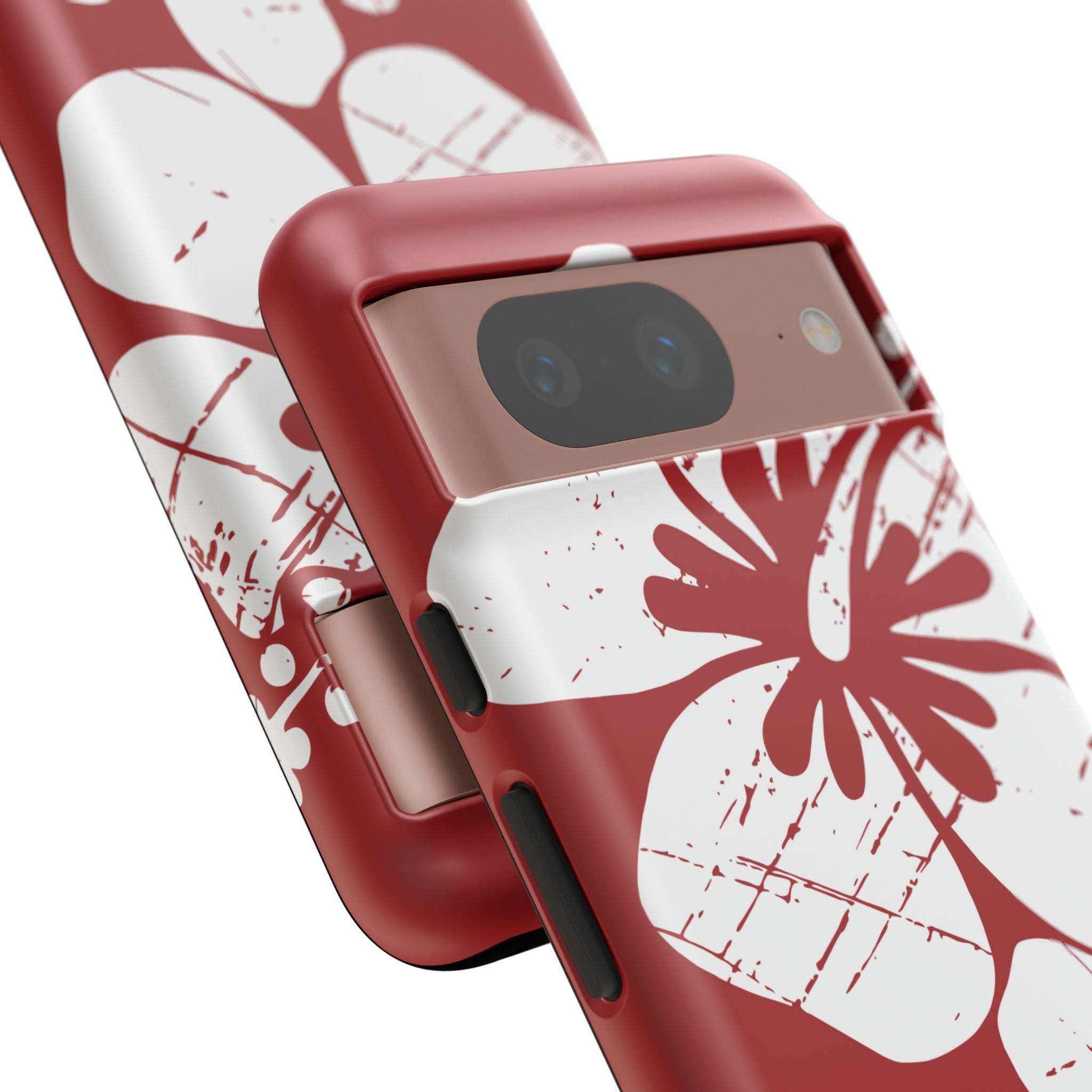 "The Classic Hibiscus" Phone Case -  Destressed Red