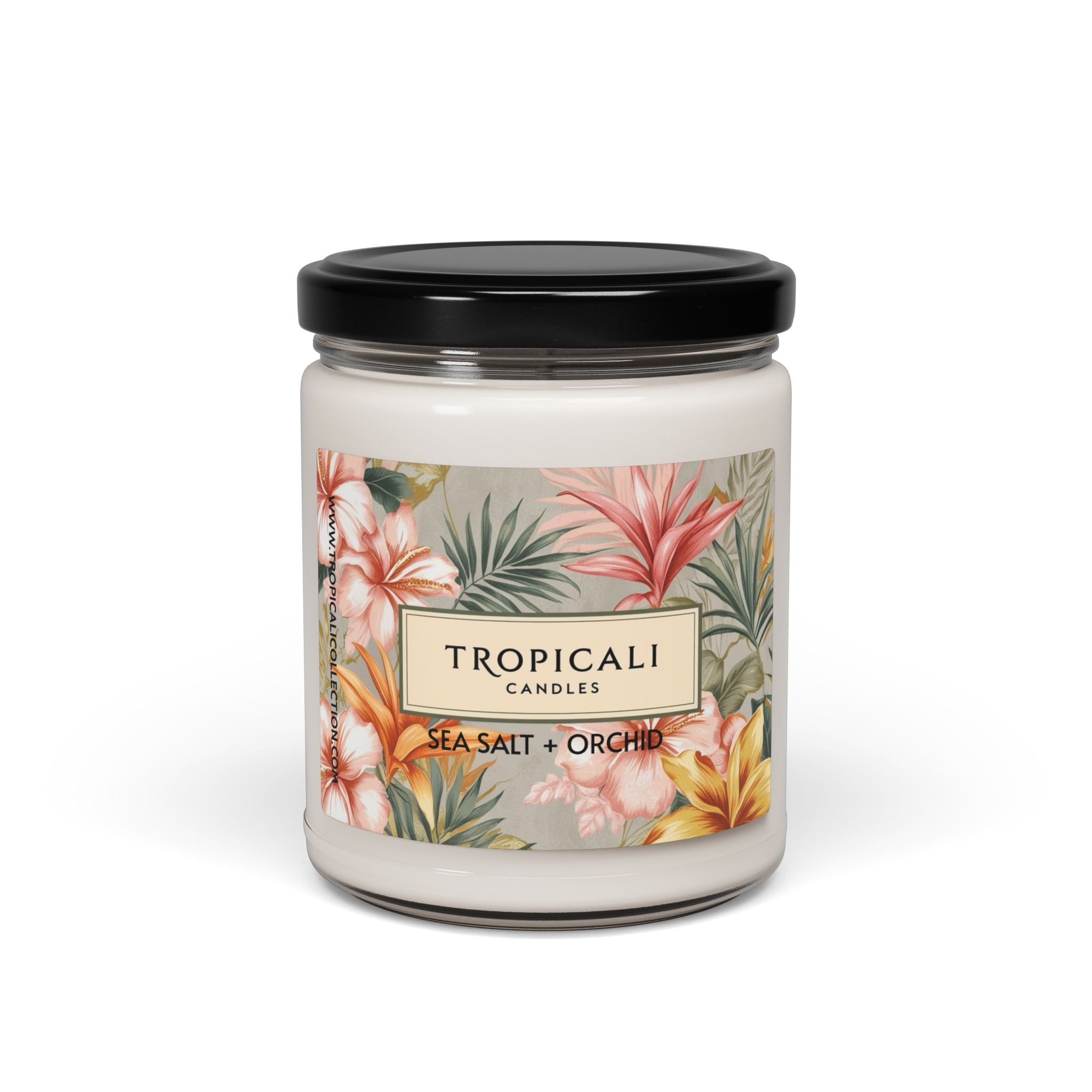 Sea Salt + Orchid Candle By Tropicali, 9oz