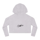 "Kahakai Hibiscus" Cropped Hoodie Sweatshirt