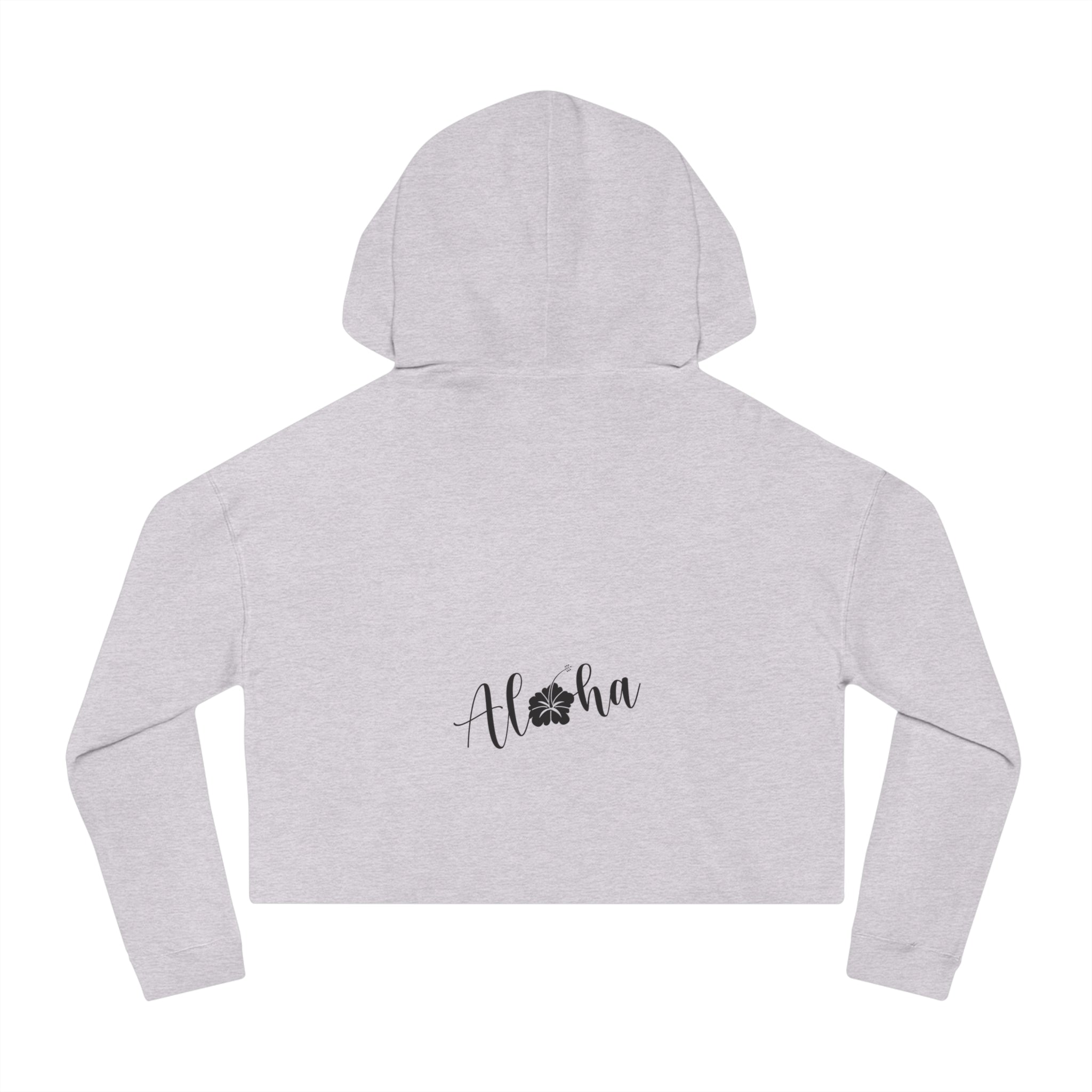 "Kahakai Hibiscus" Cropped Hoodie Sweatshirt