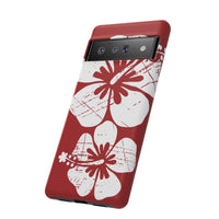 "The Classic Hibiscus" Phone Case -  Destressed Red