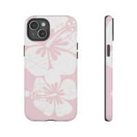 "The Classic Hibiscus"  Phone Case - Distressed Pink