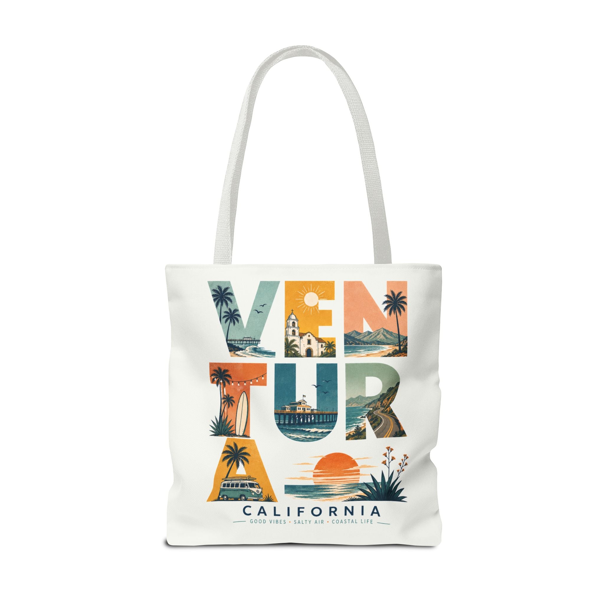 Ventura California Coastal Weekend Market Tote Bag