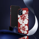"The Classic Hibiscus" Phone Case -  Destressed Red
