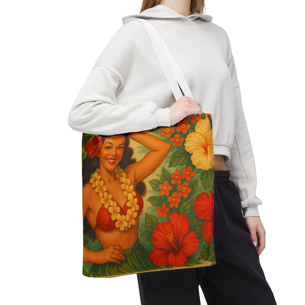 Kahakai “Vintage Hula Bloom” Tote Bag
