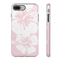 "The Classic Hibiscus"  Phone Case - Distressed Pink