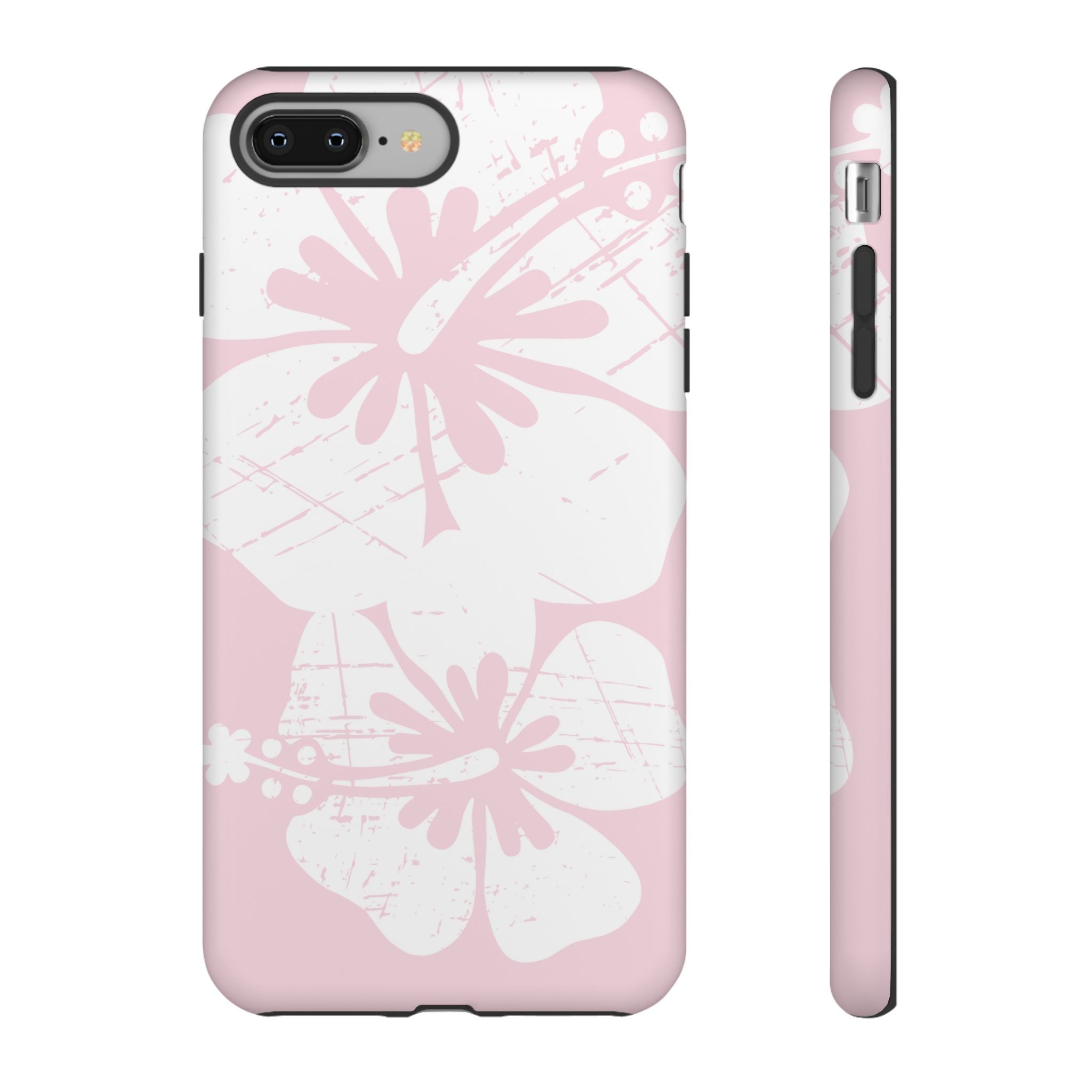"The Classic Hibiscus"  Phone Case - Distressed Pink