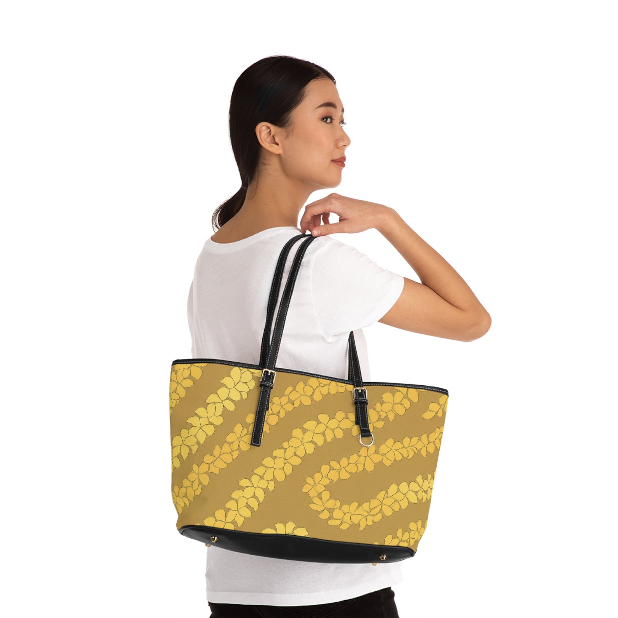 Kahakai "Puakenikeni" PU Leather Shoulder Bag - Sunshine Tones