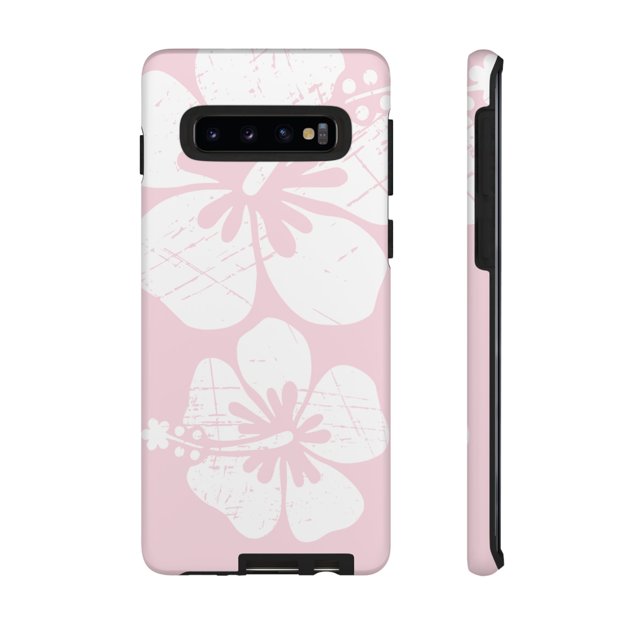 "The Classic Hibiscus"  Phone Case - Distressed Pink