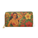 South Pacific “Vintage Hula Bloom” Zipper Wallet