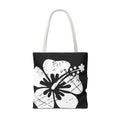 Kahakai "The Classic Hibiscus" Tote Bag - Distressed Black