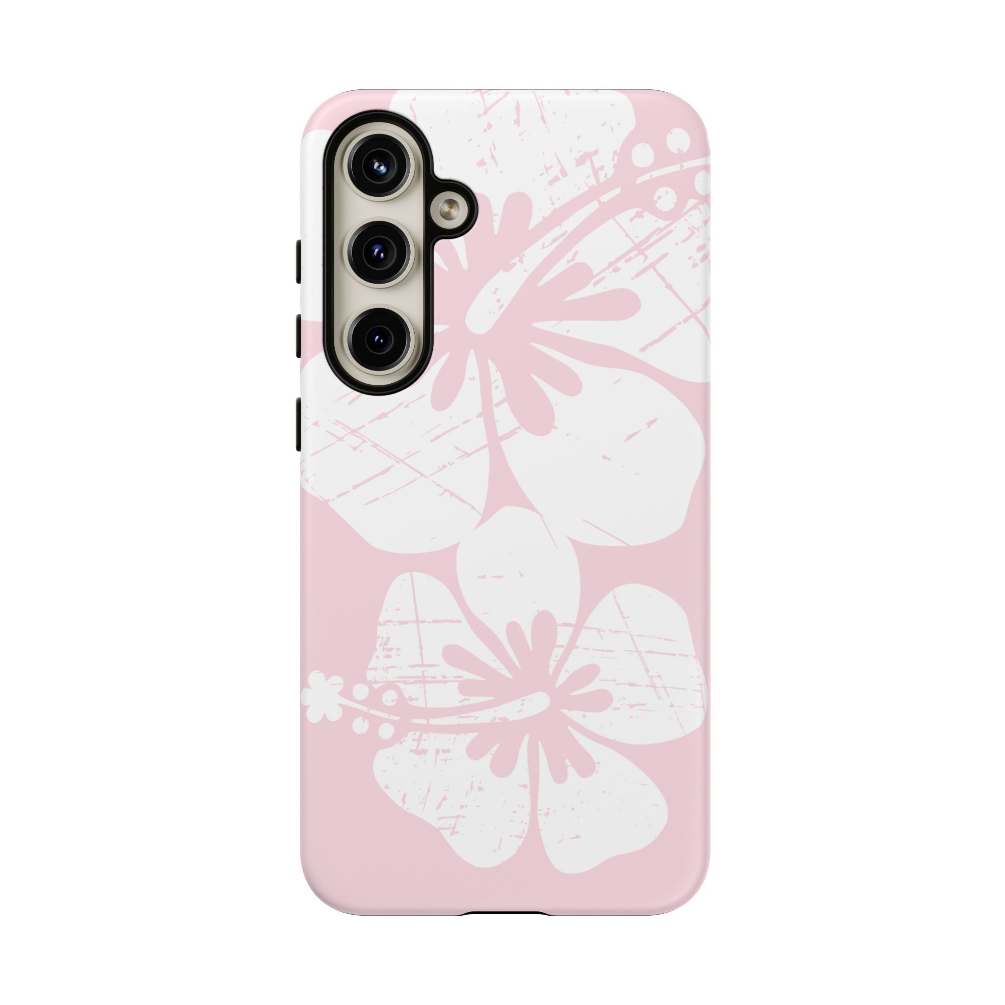 "The Classic Hibiscus"  Phone Case - Distressed Pink