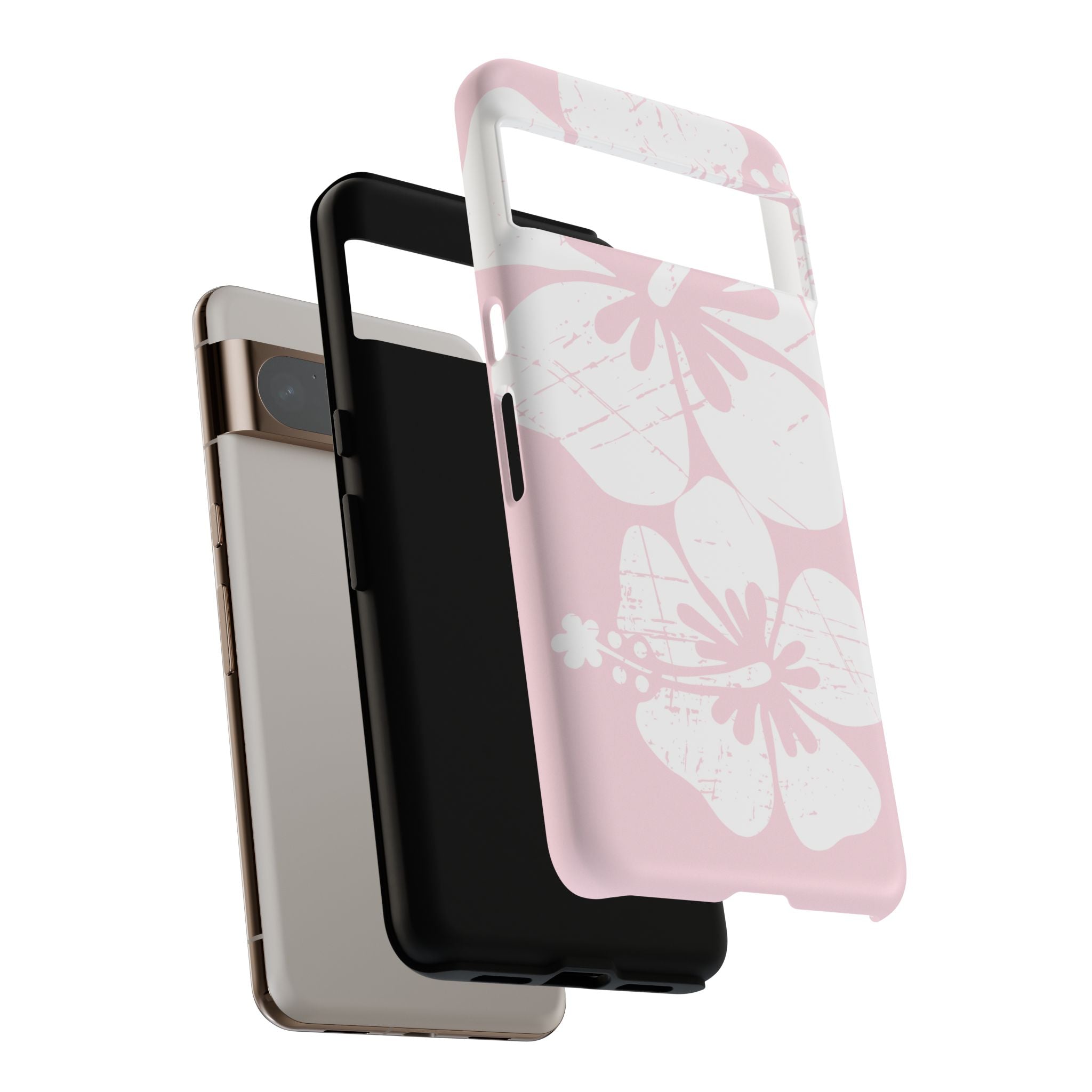 "The Classic Hibiscus"  Phone Case - Distressed Pink