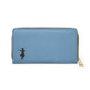 Hula Dancer Zipper Wallet -Island  Blue