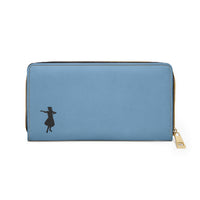 Hula Dancer Zipper Wallet -Island  Blue