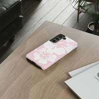 "The Classic Hibiscus"  Phone Case - Distressed Pink