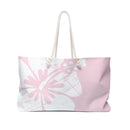 "The Classic Hibiscus" Beach Bag - Distressed Pink