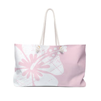 "The Classic Hibiscus" Beach Bag - Distressed Pink