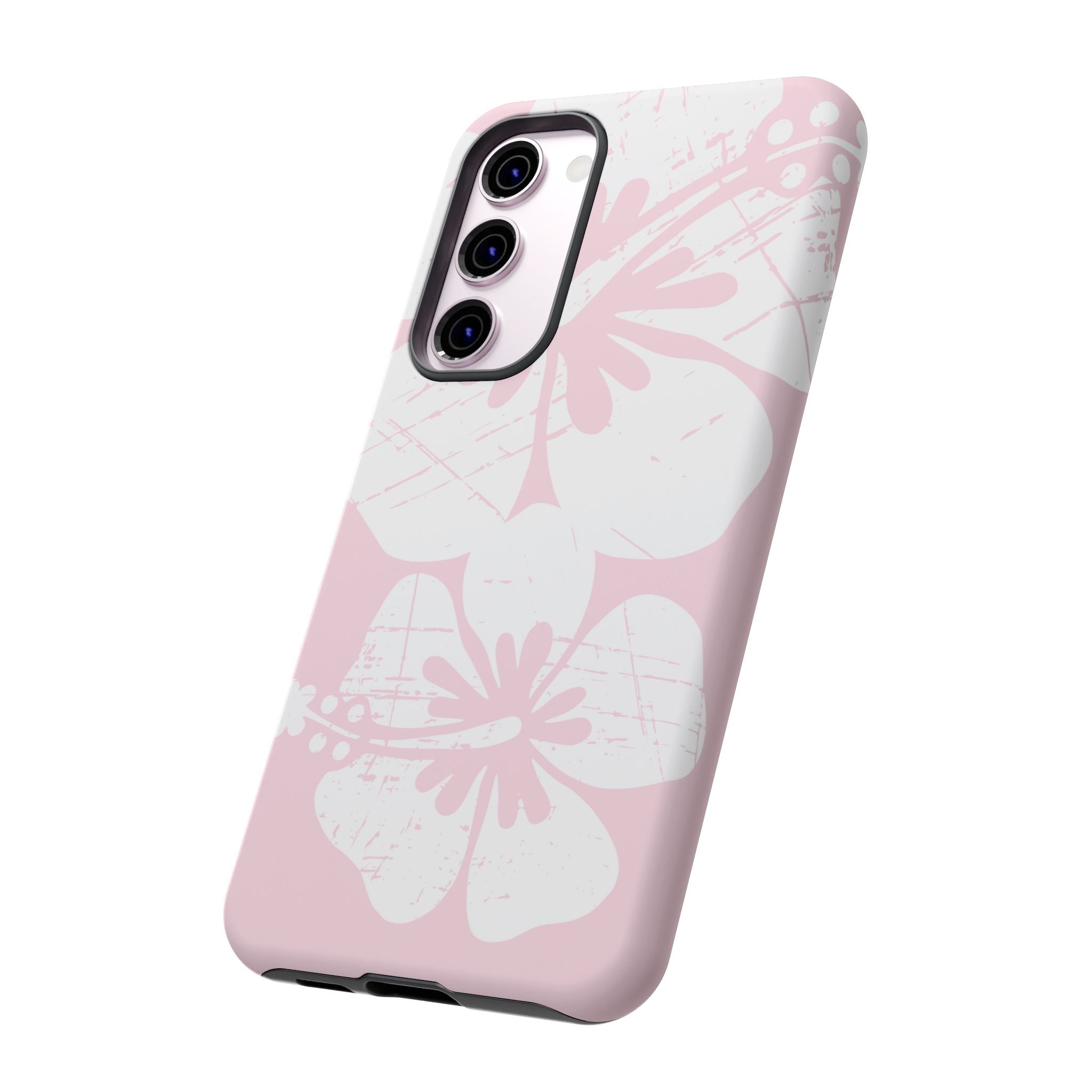 "The Classic Hibiscus"  Phone Case - Distressed Pink