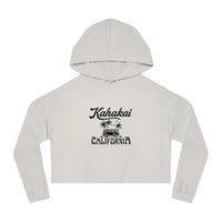 "Kahakai California Vibes" Cropped Hoodie Sweatshirt
