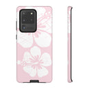 "The Classic Hibiscus"  Phone Case - Distressed Pink
