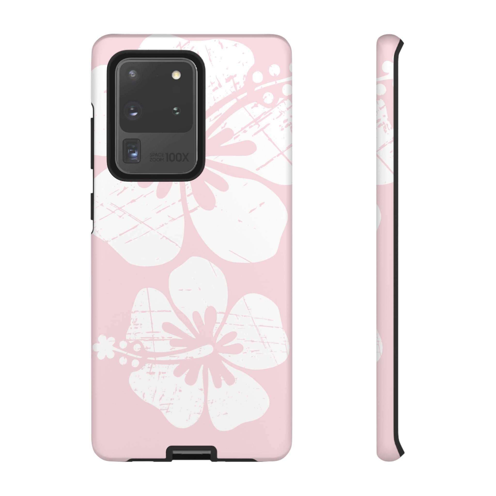 "The Classic Hibiscus"  Phone Case - Distressed Pink