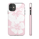 "The Classic Hibiscus"  Phone Case - Distressed Pink