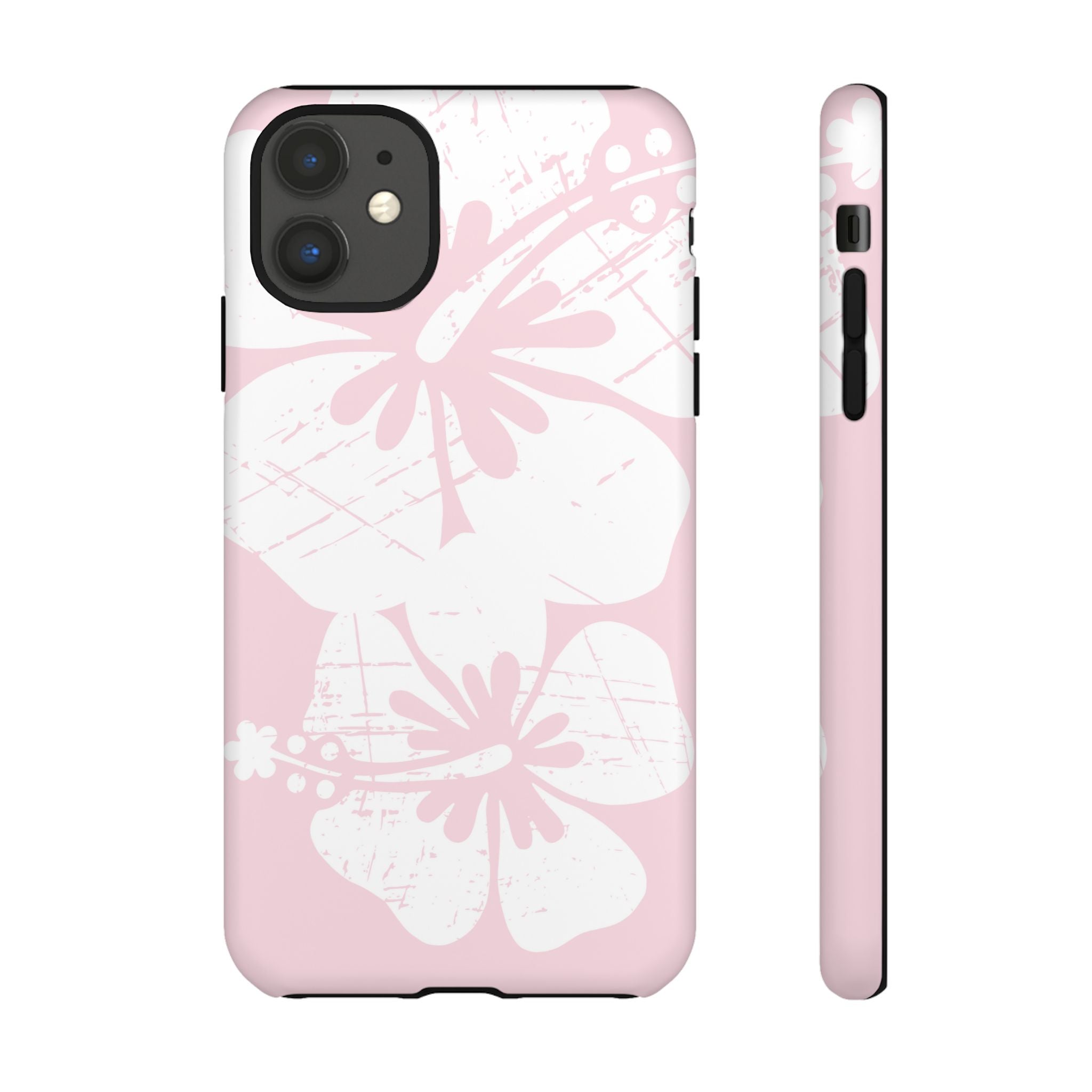 "The Classic Hibiscus"  Phone Case - Distressed Pink