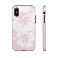 "The Classic Hibiscus"  Phone Case - Distressed Pink