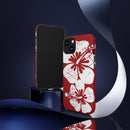 "The Classic Hibiscus" Phone Case -  Destressed Red