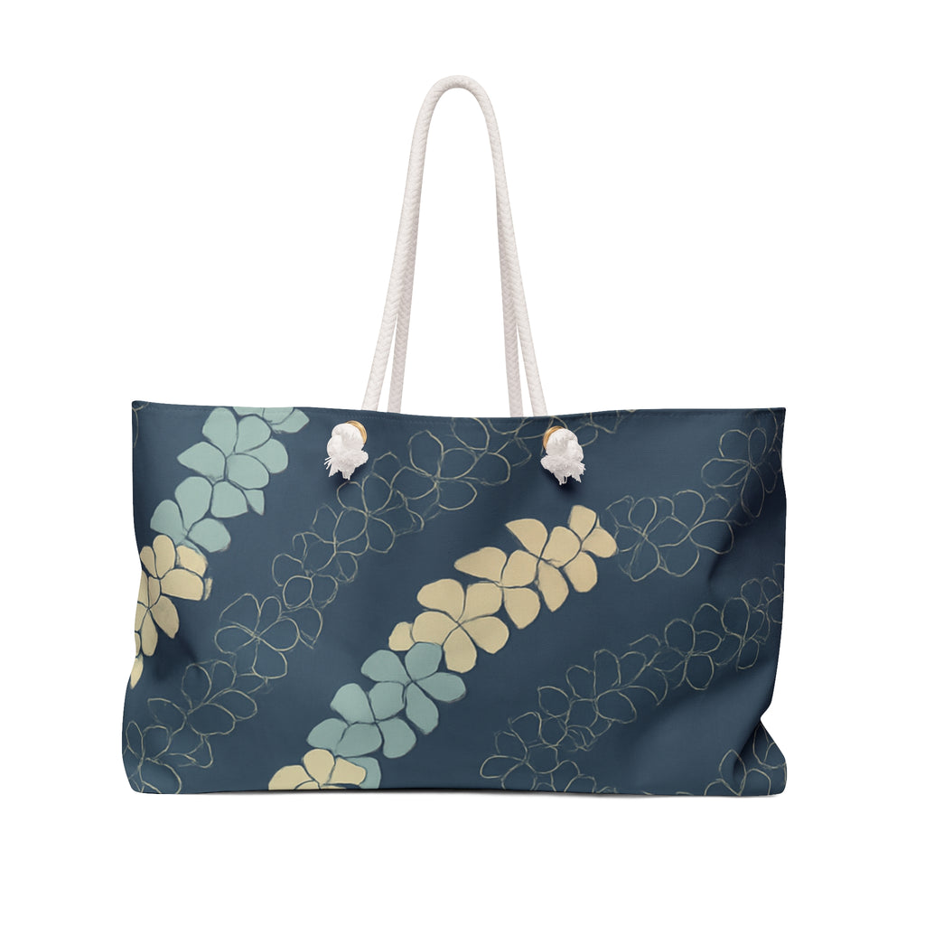 Kahakai Puakenikeni Beach Bag- Ocean Tones