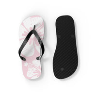 "The Classic Hibiscus" Flip Flop - Distressed Pink
