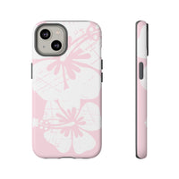 "The Classic Hibiscus"  Phone Case - Distressed Pink
